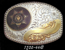 Coin Buckle or Medallion Belt Buckle