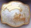 Calf Roper buckle with Bead Wire